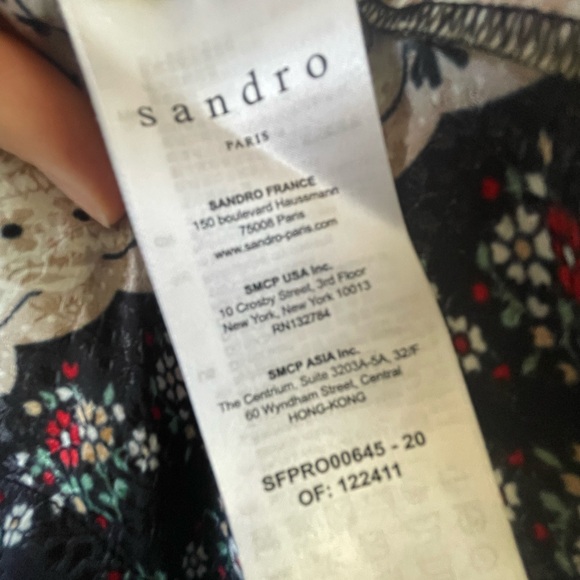 Black and Cream Paisley Dress - Picture 4 of 7